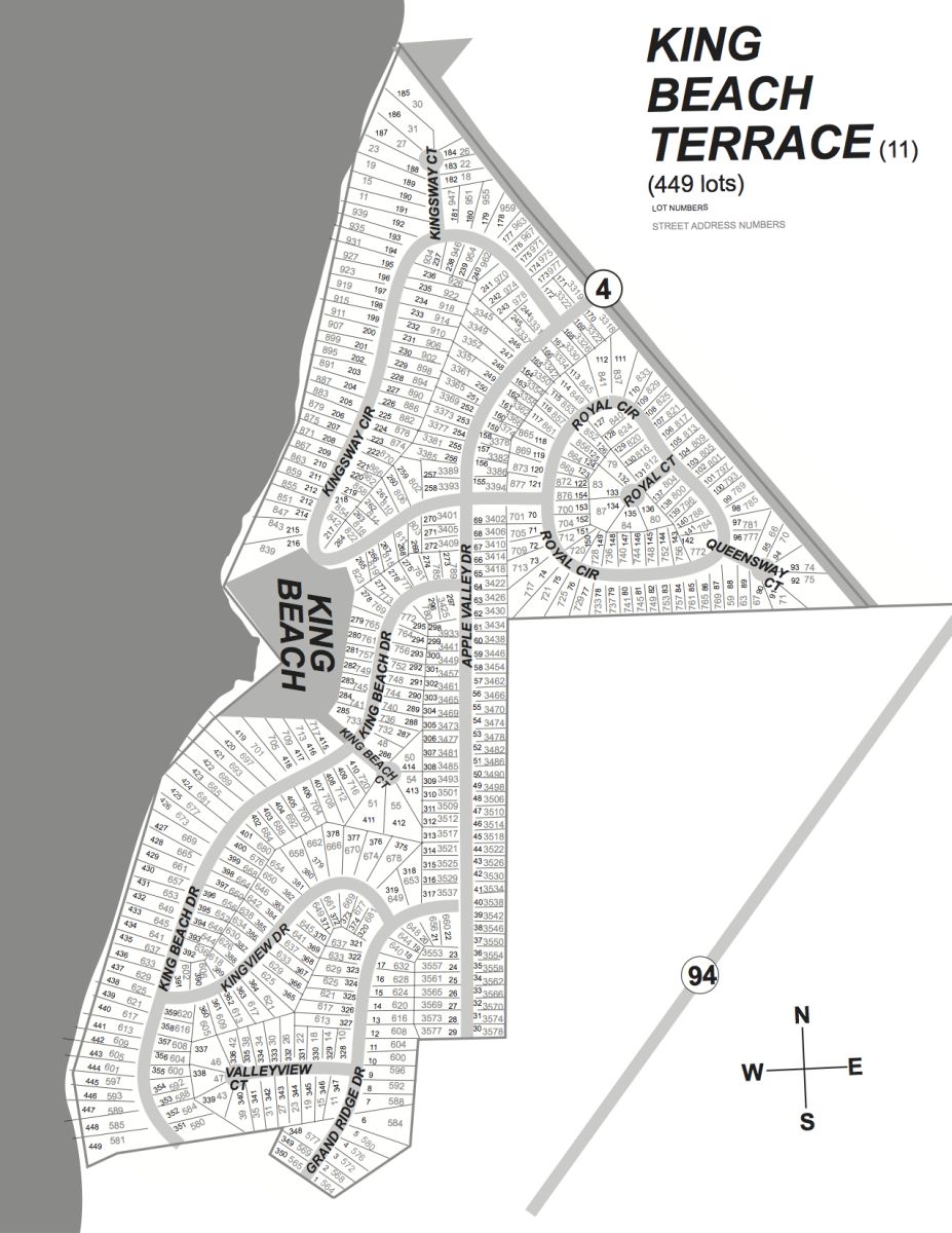 King Beach Terrace Subdivision